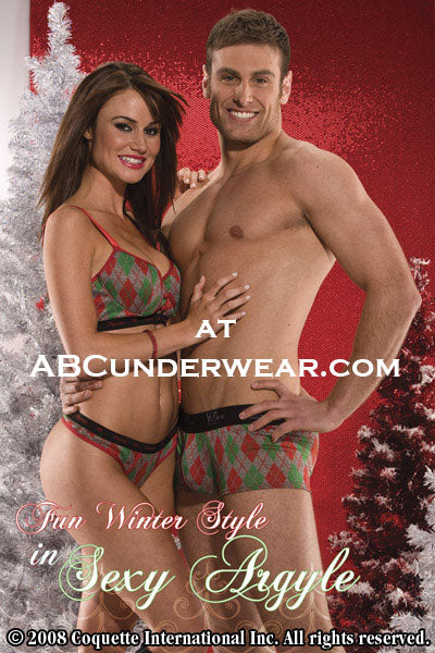 Clearance Sale: Coquette Women's Argyle Bra