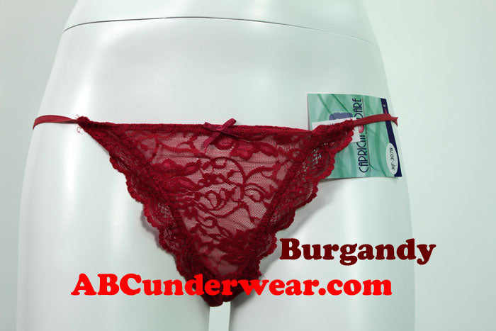 Elegant Floral Lace Thong for Women