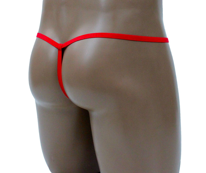 Festive Men's Santa Posing Strap: Elevate Your Christmas Style with a Stylish G-String