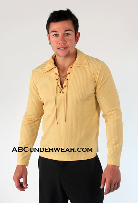 Lace-up Long Sleeve Shirt