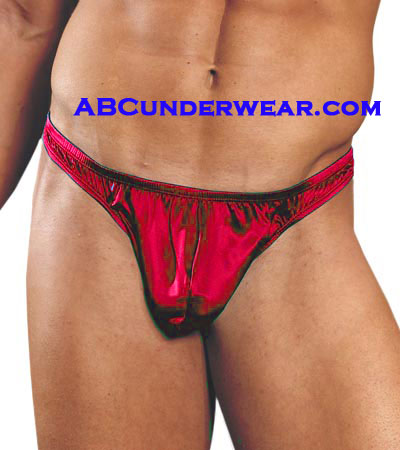 Luxurious Red Charmeuse Silk Men's Thong