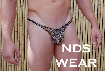 Maurice's Leopard Print Sheer Thong: Exquisite Men's Lingerie Collection