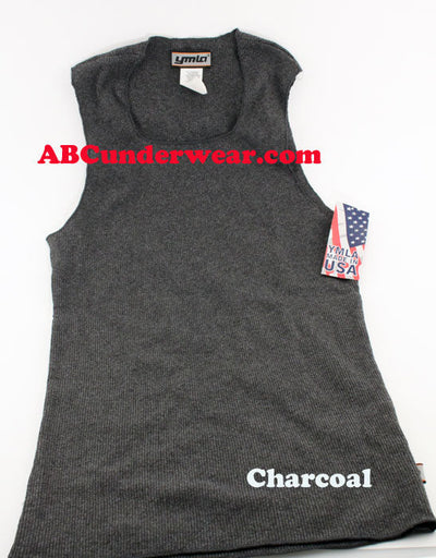 Mens Fashion Ribbed YMLA Tank Top