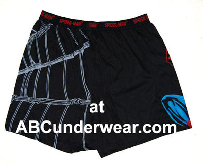 Men's Spiderman Boxers Large