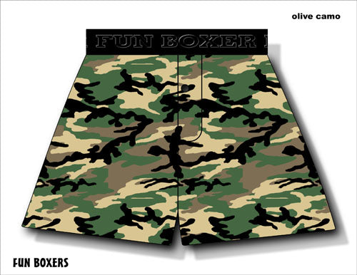 Olive Camo Boxer Short - Closeout
