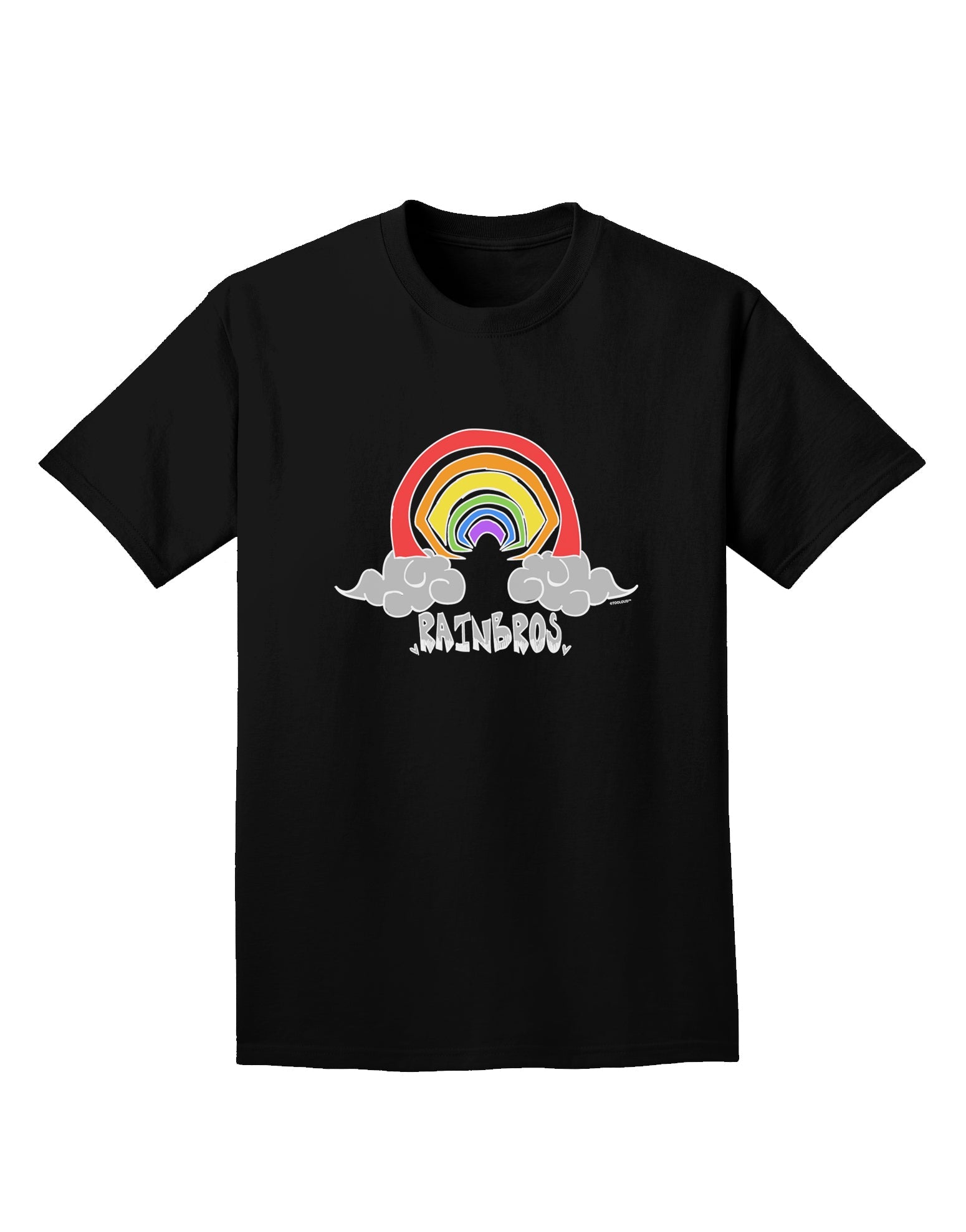 RAINBROS Dark Mens Adult Dark T-Shirt