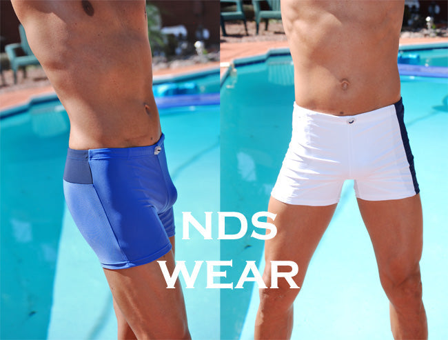 Roma 2 Tone Squarecut Mens Swimwear