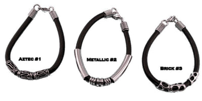 Rubber & Metal Bracelet