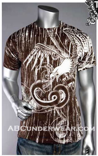 Serpent & Eagle Stylish T-Shirt - Clearance Small