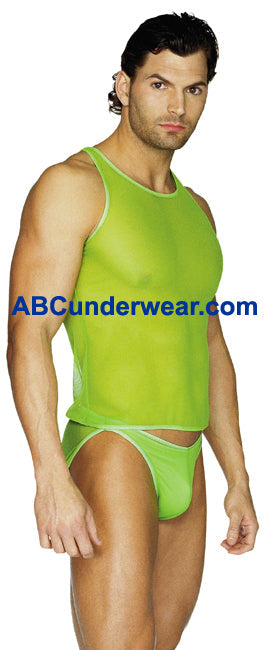 Sheer Neon Tank Top