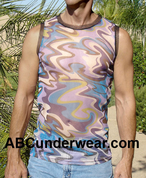 Sheer Waves Muscle Shirt
