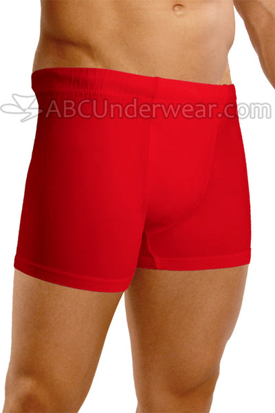 Uzzi Men's Solid Color Swimsuit Trunk