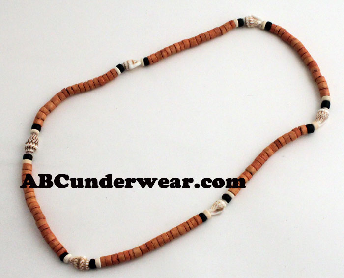 Wood & Shell Necklace