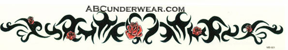 12" Rosy Tribal Heart Tattoo