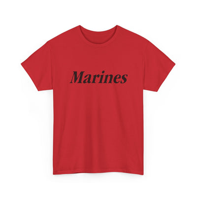 Marines Unisex Heavy Cotton Tee T-Shirt by TOOLOUD