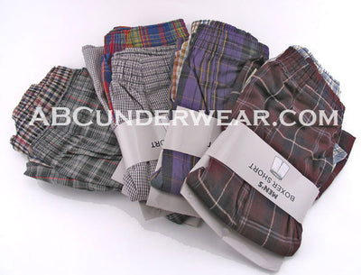 2 Pack Men's Woven Boxer Shorts