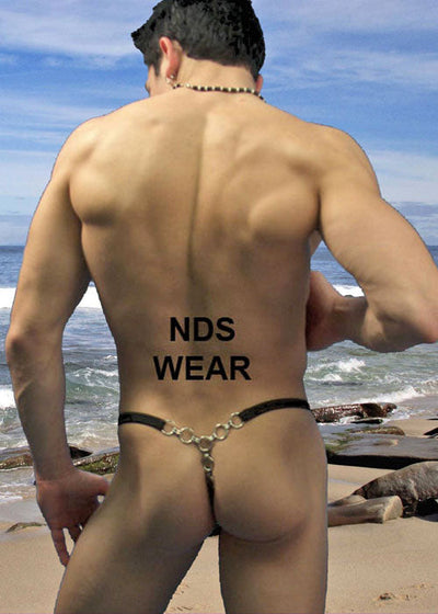 Black Men's Chain Back Thong: A Stylish and Contemporary Addition to Your Wardrobe