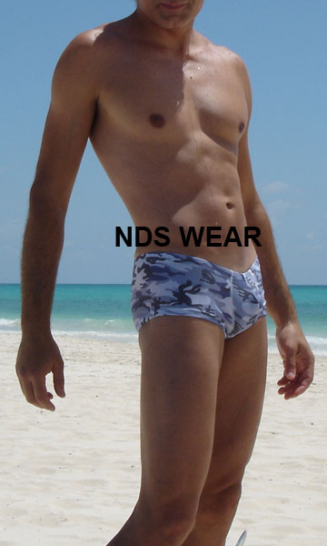 Camouflage Grey Lowrise Swimsuit