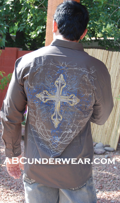 Celtic Cross Men's Dress Shirt