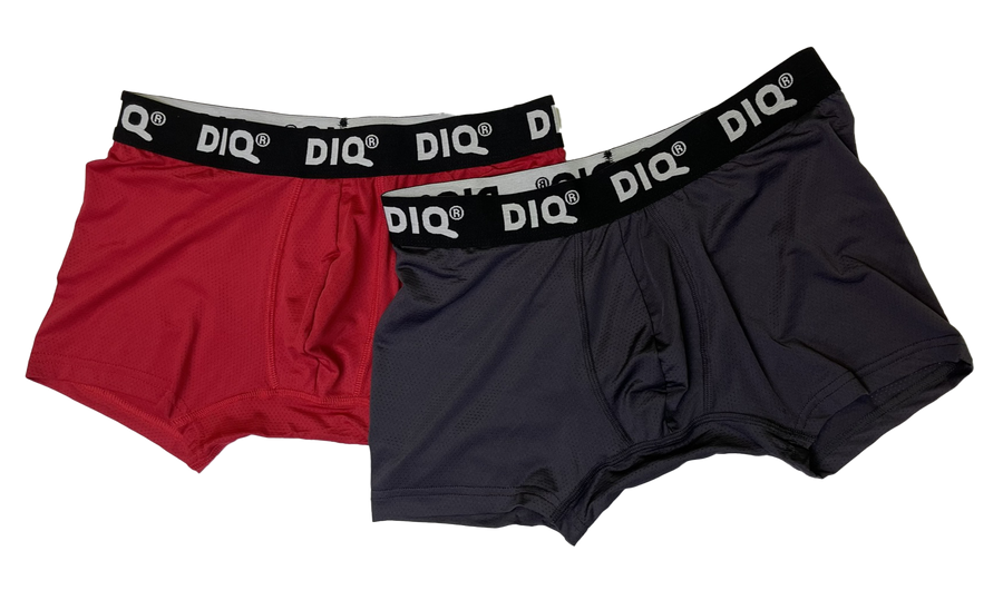DIQ Sport Boxer Brief Underwear for Men - Mesh 2 Pack