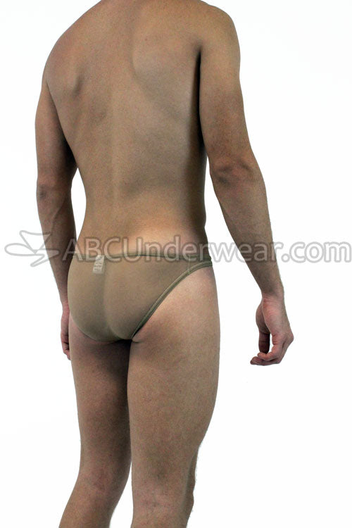 Exhibitionist Nude Sheer Flesh Tone Mens Bikini