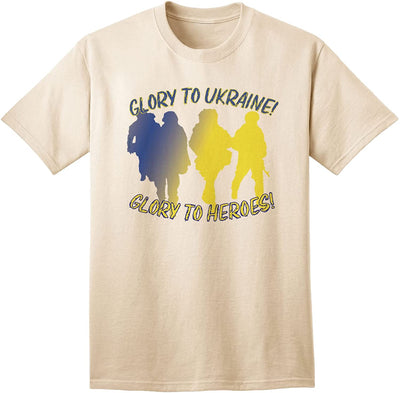 Glory to Ukraine Glory to Heroes Adult T-Shirt