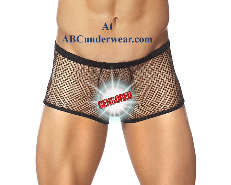 Male Power Pouch Short Stretch Fishnet -Closeout