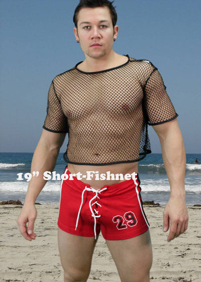 Mens Fishnet Shirt 2 Lengths