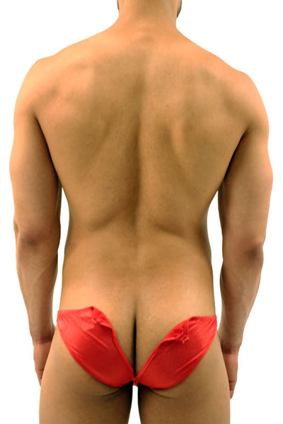 Mens Low-rise Exposed Butt Bikini Brief -Closeout