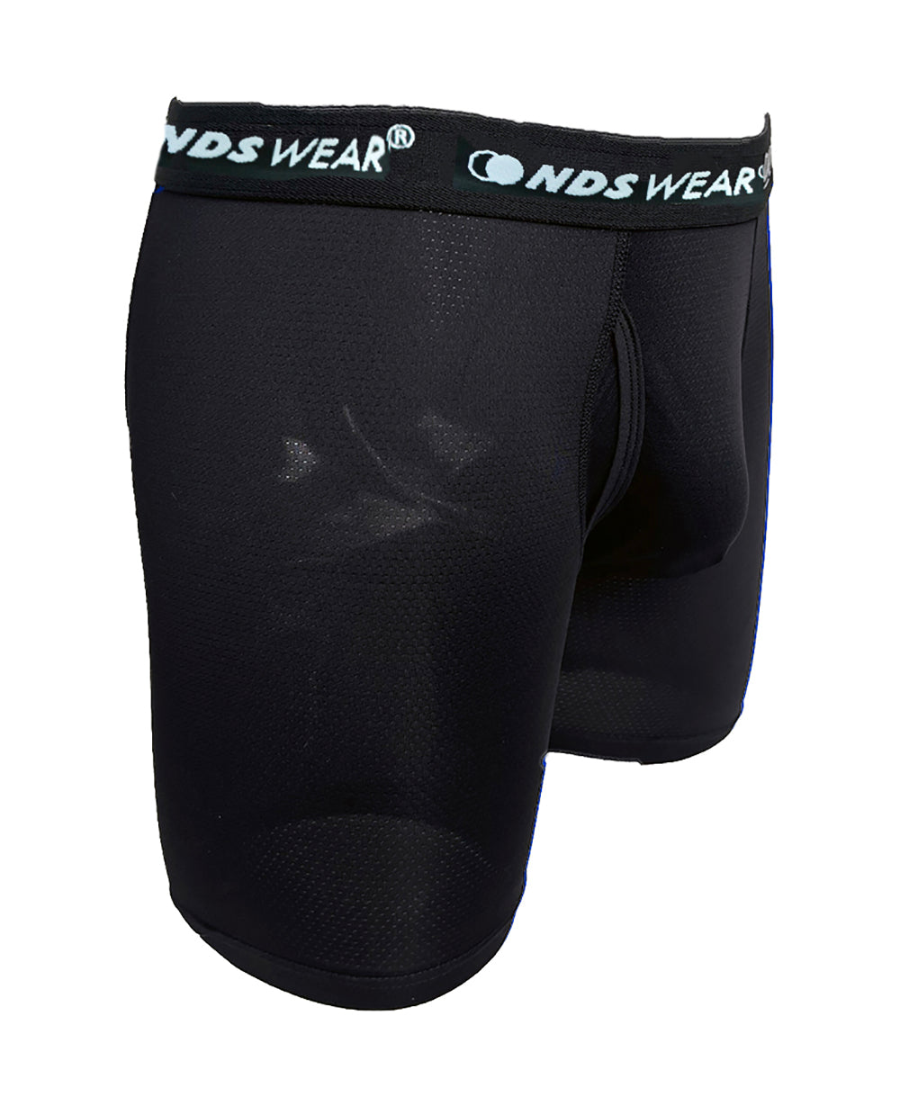 NDS Wear Boxer Brief for Men Sport Mesh Fly Front Underwear 2 Pack