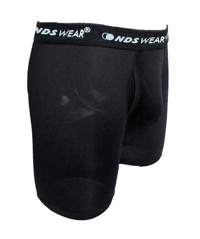 NDS Wear Boxer Brief for Men Sport Mesh Fly Front Underwear 2 Pack