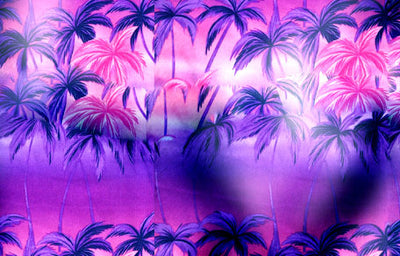 Palm Print Bikini Swimsuit