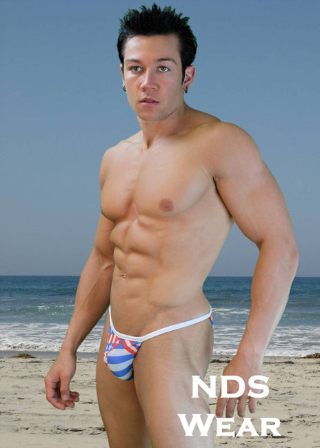 Patriotic Openside Bikini Swimsuit