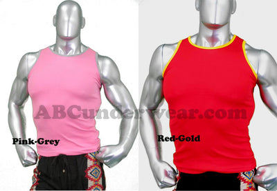 Robbie Contrast Mens Tank Top - Closeout