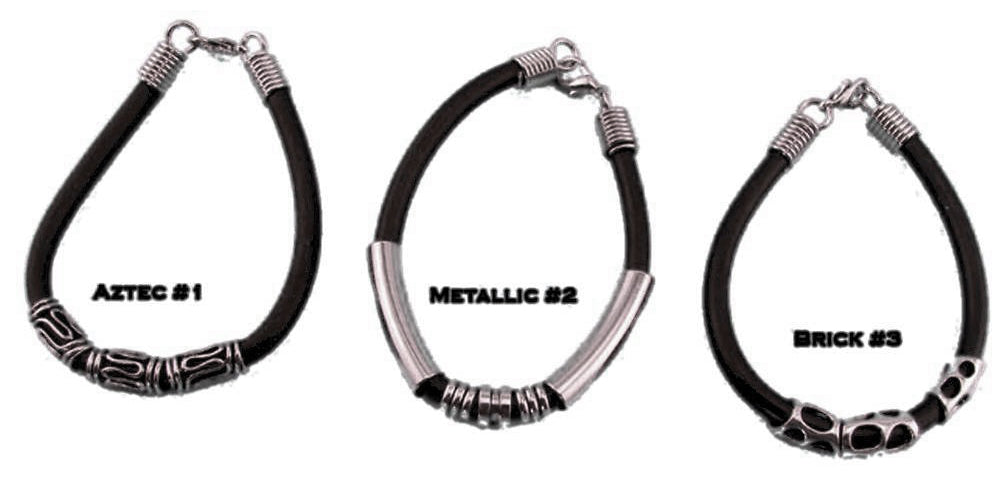 Rubber & Metal Bracelet