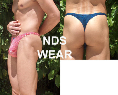 Seductive Men's Thong with Illusion Design