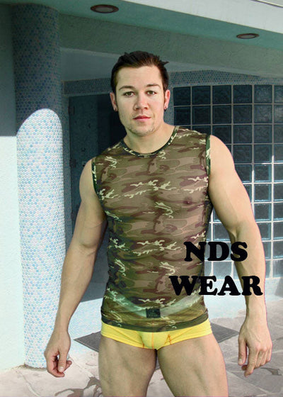 Sheer Camo Muscle Shirt