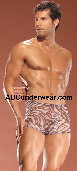 Sheer Zebra Pouch Short XL
