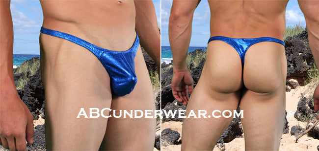 Shimmering Metallic Pouch Thong: A Luxurious Addition to Your Wardrobe