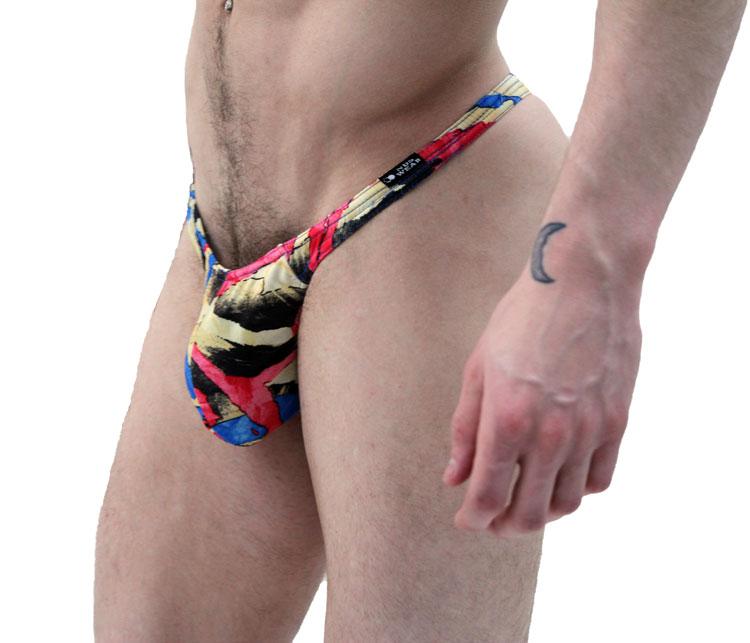 Stylish and Contemporary Men's Thong with Abstract Art Design - BLOWOUT SALE!