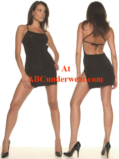 Womens Slinky Lace up Back Dress